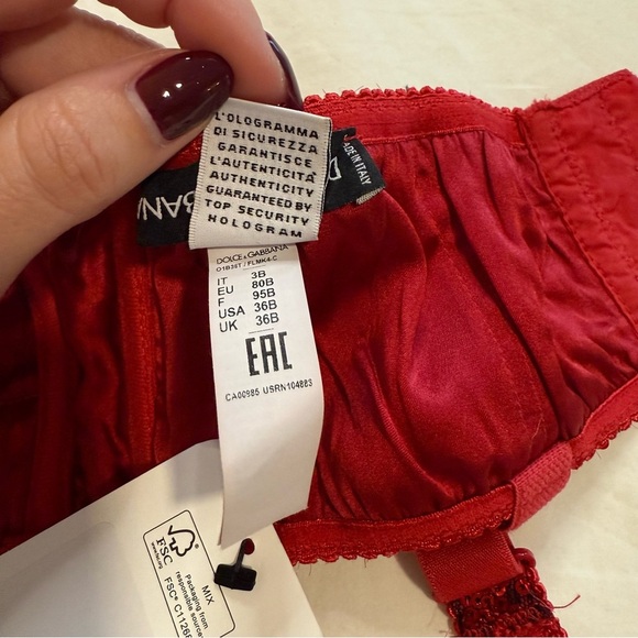 Dolce & Gabbana Red Sequin Balconette Bra - Picture 11 of 17